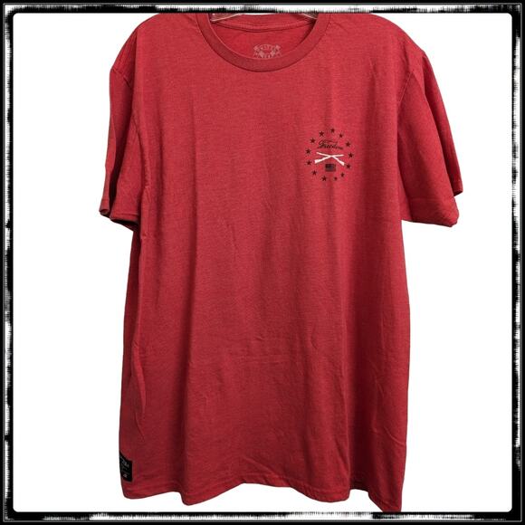 Howitzer T-shirt Red Freedom Lasts As Long As The Willingness to Defend It Men L - Picture 2 of 7